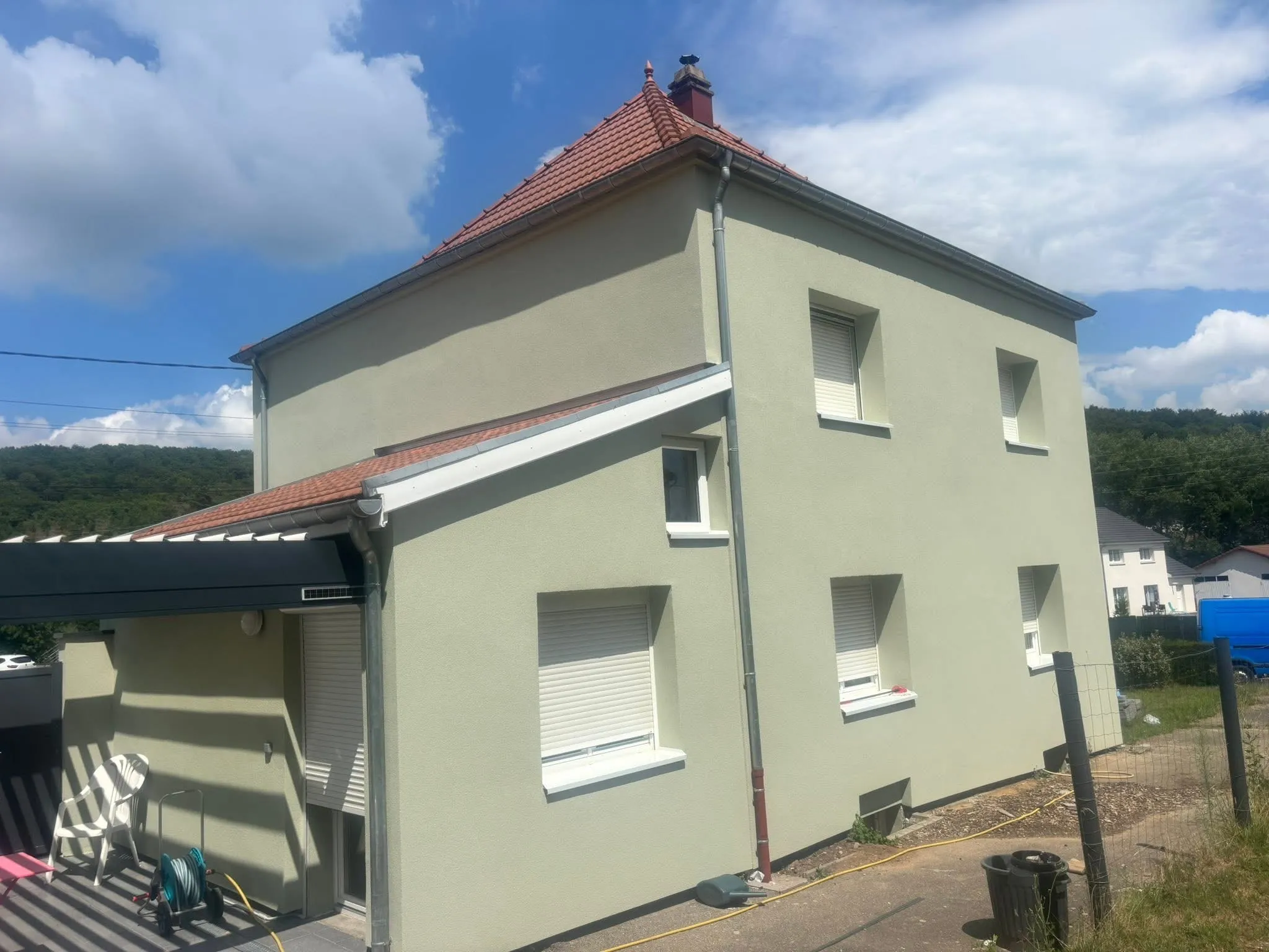 Chantier d'isolation thermique par l'extérieur réalisé par ZF Façade en Moselle — photo 34